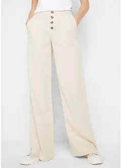 Palazzo broek met linnen, bonprix