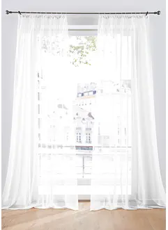 Transparante gordijnen (2 stuks) effen, bonprix