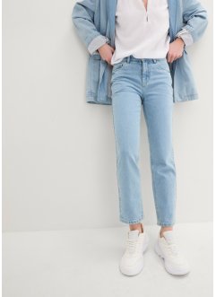 Cropped mid waist jeans, straight, John Baner JEANSWEAR
