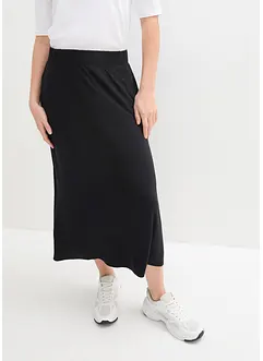 Jersey rok met zakken in midilengte, bonprix