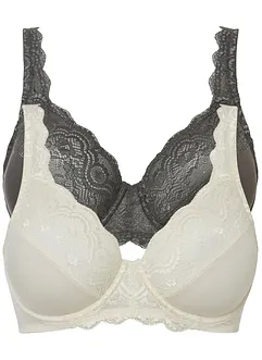 Beugel bh met sierlijk kant (set van 2), bonprix