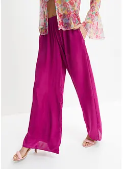 Soepelvallende broek met wijde pijpen, bonprix