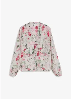 Chiffon blouse met wijde mouwen, bonprix