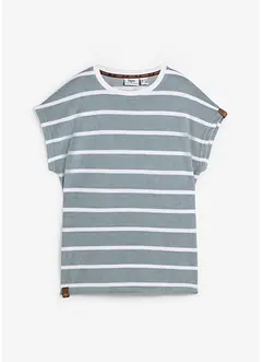 Frotté shirt met strepen, korte mouw, bonprix