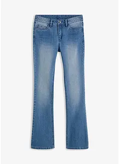 Flared jeans mid waist, stretch, bonprix