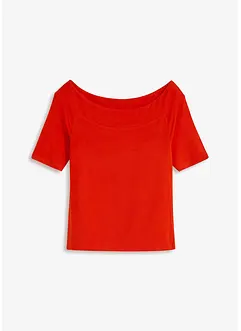 Carmen-shirt van een viscose mix, bonprix
