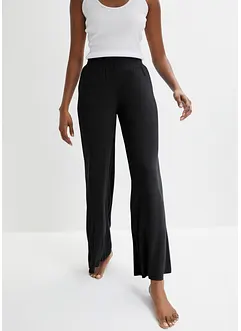 Pyjamabroek met wijde pijpen en viscose, bonprix