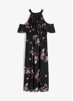 Gedessineerde maxi jurk van mesh, bonprix