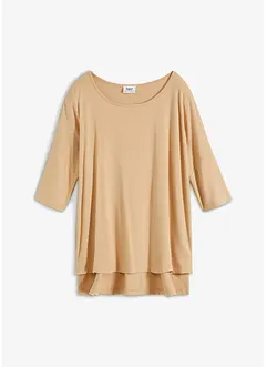 Boxy shirt met boothals, halflange mouw, bonprix