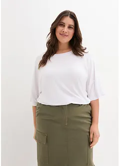 Oversized shirt van soepele vicose, bonprix