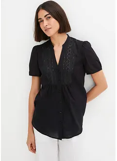 Blouse met broderie anglaise, bonprix