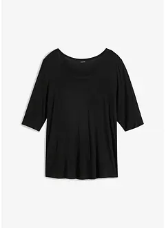 Shirt met ronde hals van zachte viscose, bonprix