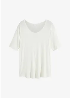 Shirt met ronde hals van zachte viscose, bonprix
