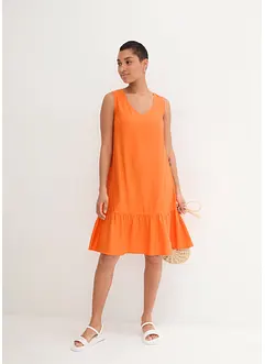 Korte viscose jurk in A-lijn, bonprix