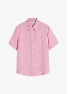 Blouse met borstzak en korte mouwen, bonprix