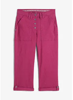 3/4 stretch broek met crashed effect, bonprix