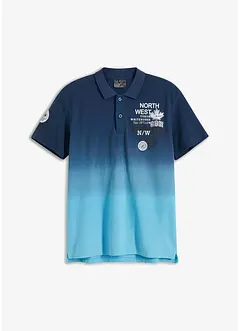 Poloshirt van katoen met kleurverloop en korte mouw, bonprix