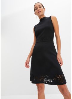 Jersey jurk met lasercut, BODYFLIRT boutique