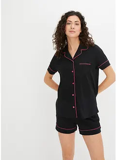 Shortama met knoopsluiting (2-dlg. set), bonprix