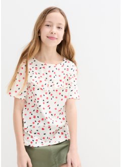 Meisjes shirt van biologisch katoen (set van 2), bpc bonprix collection