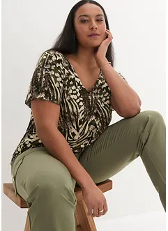 Shirt met breed elastiek, bonprix