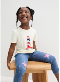 Meisjes shirt met omkeerbare pailletten en biologisch katoen, bpc bonprix collection