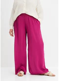 Soepelvallende broek met wijde pijpen, bonprix