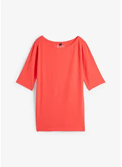 Shirt met boothals, halflange mouw, bonprix