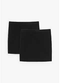 Stretch jersey rok met biologisch katoen (set van 2), bonprix