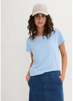 Shirt met ronde hals (set van 5), korte mouw, bonprix