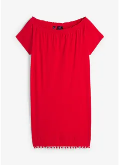 Jersey jurk met carmenhals, bonprix