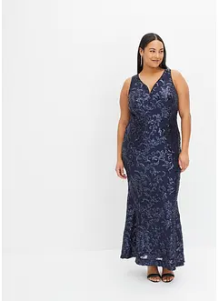 Maxi jurk met pailletten, bonprix