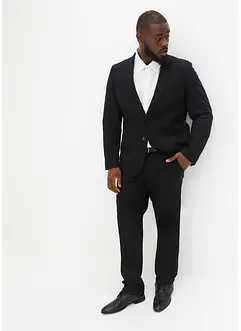 Slim fit pak met linnen (2-dlg.): colbert en broek, bonprix