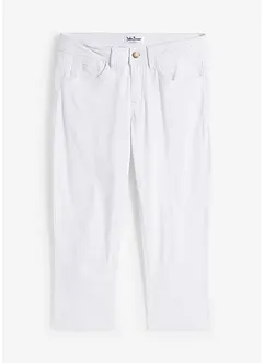 Slim fit jeans met mid waist, cropped, bonprix