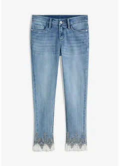 Skinny jeans met kant, bonprix
