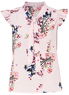 Mouwloze blouse met print, bonprix