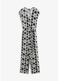 Jersey jumpsuit met korte mouwen, bonprix