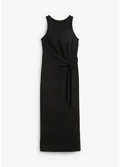 Jersey jurk met knoop, bonprix
