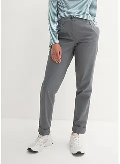 Stretch chino met comfortband en opgerolde pijpen, bonprix