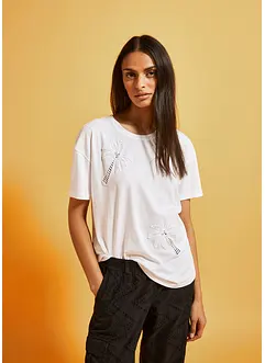 T-shirt met kanten details, bonprix