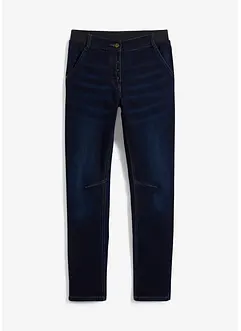 Stretch boyfriend jeans mid waist, met comfortabele band, bonprix