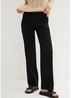 Wijde broek met linnen, bonprix