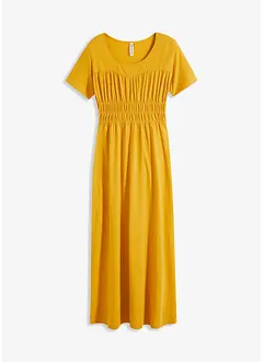 Maxi jurk met smokwerk, bonprix