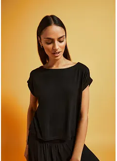 Oversized shirt van vloeiende viscose, bonprix