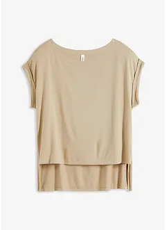 Oversized shirt van vloeiende viscose, bonprix