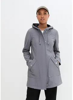 Softshell parka met capuchon, bonprix