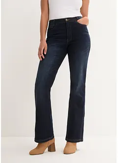 High-waist stretch jeans met comfortband, bootcut, bonprix