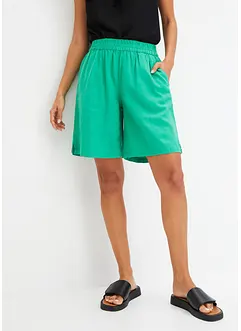 Instapbermuda in een luchtige linnenmix, bonprix