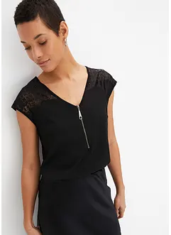 Shirt met kant, bonprix