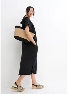 Wijde kaftan jurk van puur linnen, bonprix